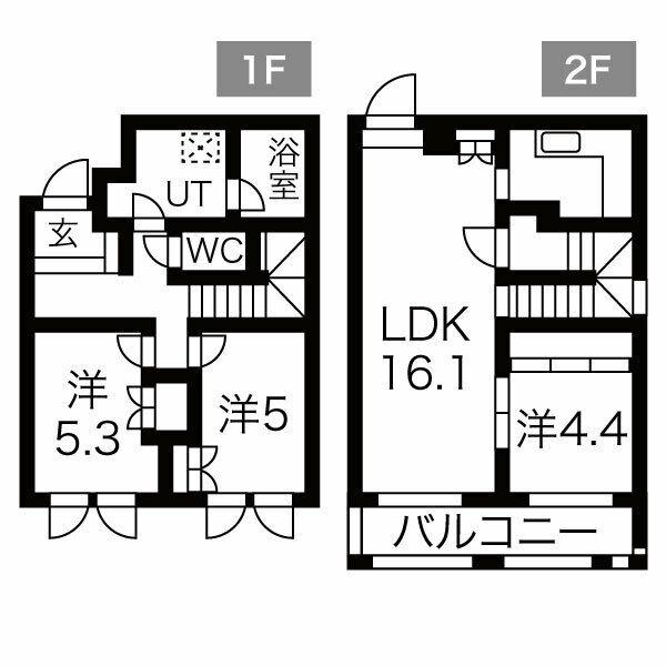 アルファレジデンス琴似(3LDK/1階)の間取り写真