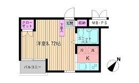 ビイルーム新宿(ワンルーム/5階)の間取り写真