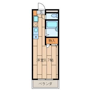 第6宮田ビル(ワンルーム/5階)の間取り写真