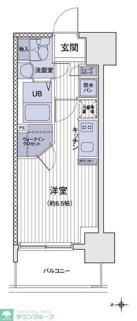 エスティメゾン大島(ワンルーム/4階)の間取り写真