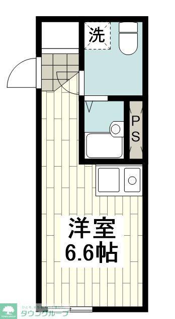アールグレイス上大岡(ワンルーム/1階)の間取り写真