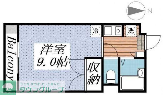 プレミール(ワンルーム/2階)の間取り写真