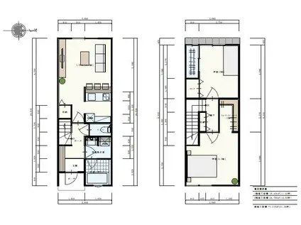 ＩＲいしかわ鉄道 西金沢駅 徒歩5分 2階建 築7年(2LDK/1階)の間取り写真