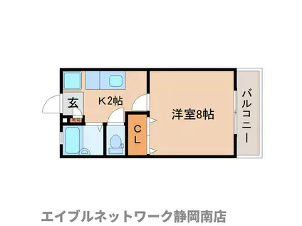 ハウスアルファ(1K/1階)の間取り写真