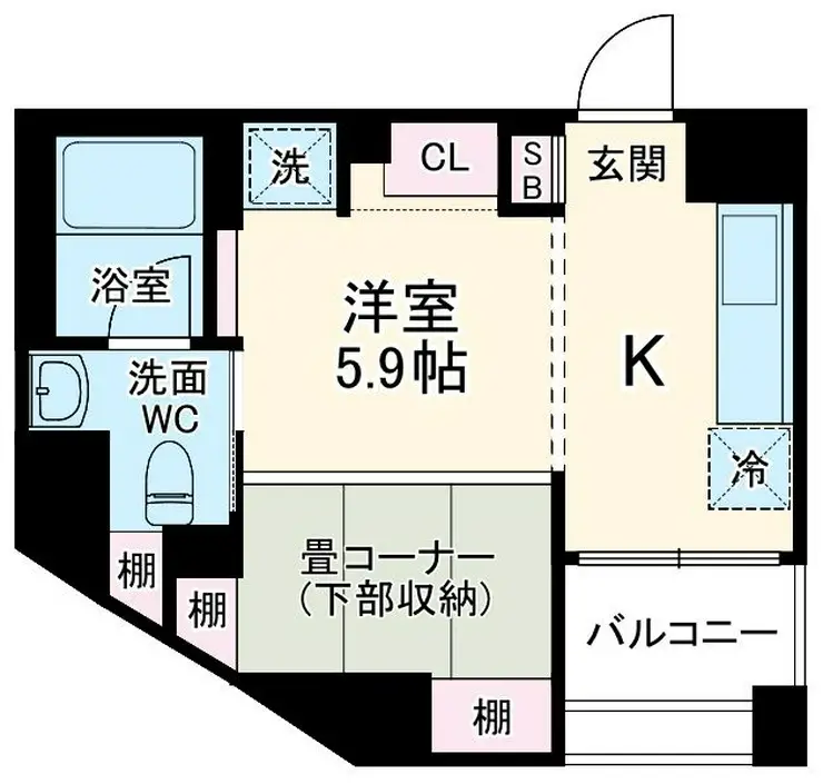 グランドコンシェルジュ藤沢 6階階 間取り