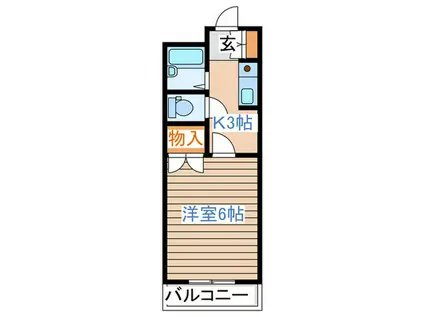 日昭箱塚ビル(1K/2階)の間取り写真