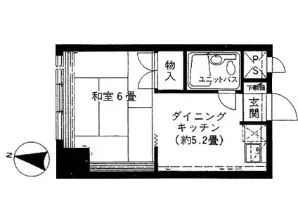 ロジェ札幌25(1DK/9階)の間取り写真