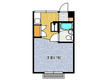 エル・ヴィーナ甲府 302号(ワンルーム/3階)の間取り写真