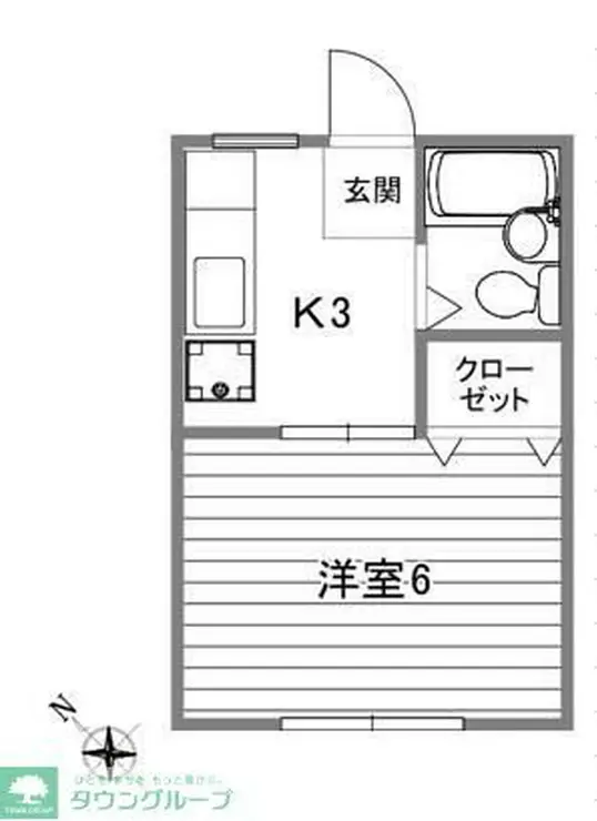 サニーコーポ豊田 1階階 間取り
