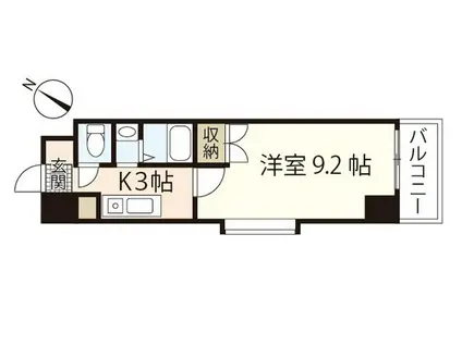 田部ビル(1K/4階)の間取り写真