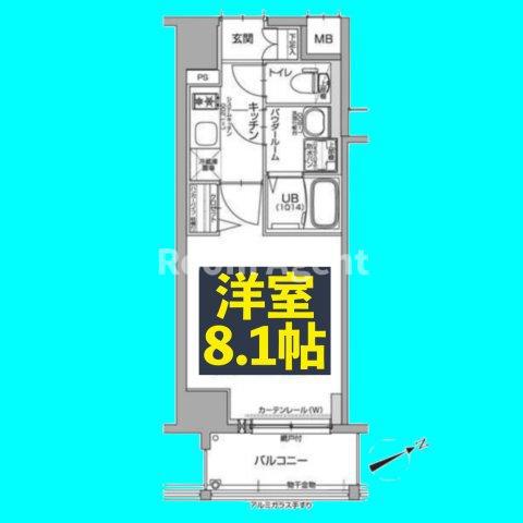 エスリード名古屋東別院(1K/6階)の間取り写真