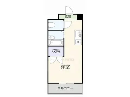 オリエンタル小倉南壱番館(1K/3階)の間取り写真