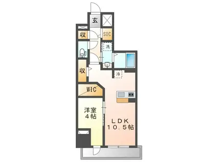 グランアビタシオンノリタケ(1LDK/5階)の間取り写真