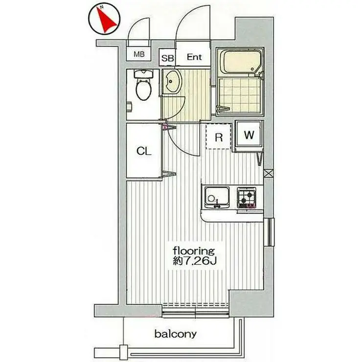 グランヴァン大井町II 8階階 間取り