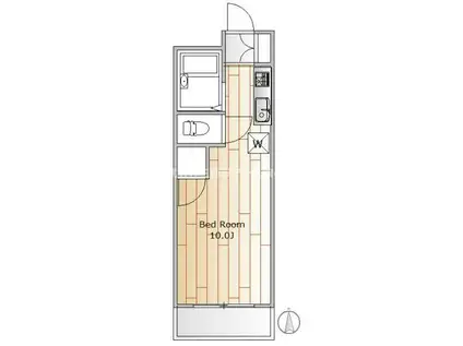 リエス馬込(ワンルーム/3階)の間取り写真