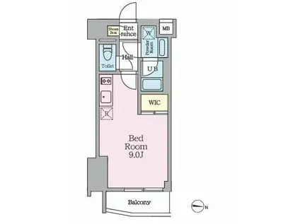 HY S MINOWA II(ワンルーム/4階)の間取り写真