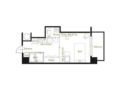 アトリアム吹上(1K/7階)の間取り写真