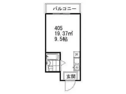 APRO STAY目黒8(ワンルーム/4階)の間取り写真