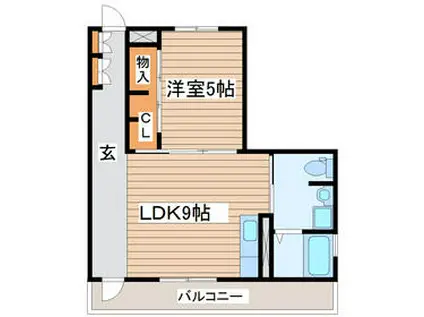 台原エミネンス(1LDK/2階)の間取り写真