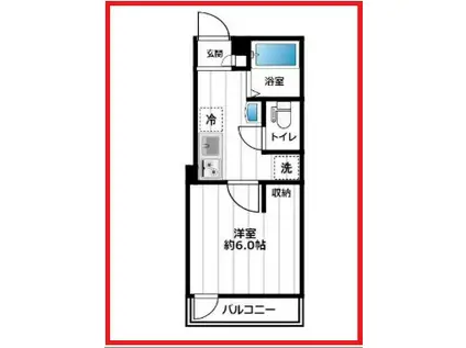 アレイ町屋(1K/2階)の間取り写真