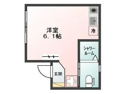 HIVE八広(ワンルーム/3階)の間取り写真