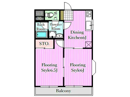 ベイ・メゾン葛西(2DK/3階)の間取り写真