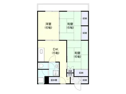 シルクコーポ(3DK/4階)の間取り写真