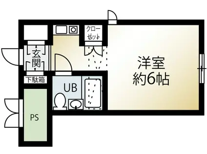 グランディアテラス青葉台(ワンルーム/3階)の間取り写真