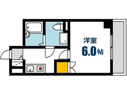 メゾン大須賀(1K/10階)の間取り写真