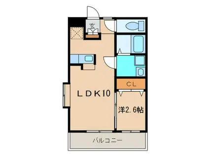 スマイルコートI(1LDK/3階)の間取り写真