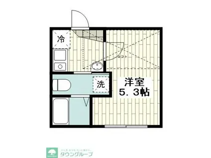 横浜市金沢区富岡西2丁目PJ(1K/1階)の間取り写真