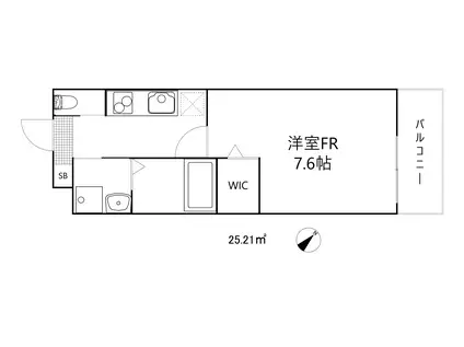 オクタ青木(1K/1階)の間取り写真