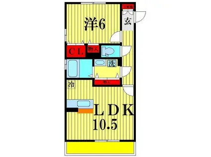 D-ROOM汐止(1LDK/3階)の間取り写真