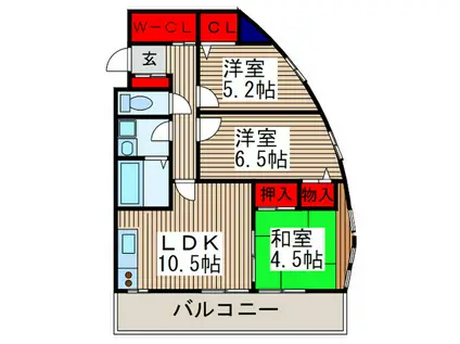 レアールジャルダン(3LDK/3階)の間取り写真