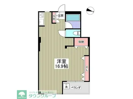 ワコー第9梅田マンション(ワンルーム/7階)の間取り写真