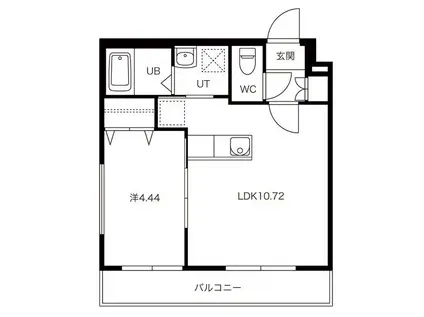 ピノ・ノワール(1LDK/3階)の間取り写真