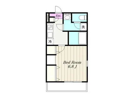 リブリ・けやき南台(1K/3階)の間取り写真