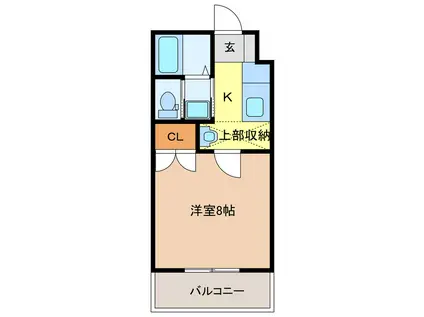 OPENROAD204(1K/1階)の間取り写真