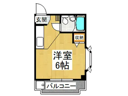 パウゼ河内長野駅前(1K/7階)の間取り写真