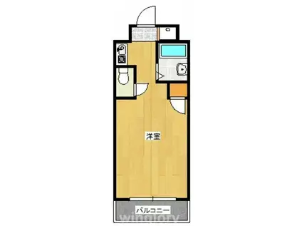 パンルネックス・クリスタル大濠II(1K/2階)の間取り写真