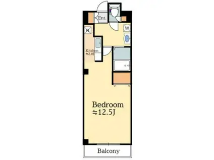フォーリア -FOGLIA-(1K/10階)の間取り写真
