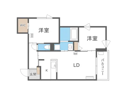 NR.29(2LDK/4階)の間取り写真