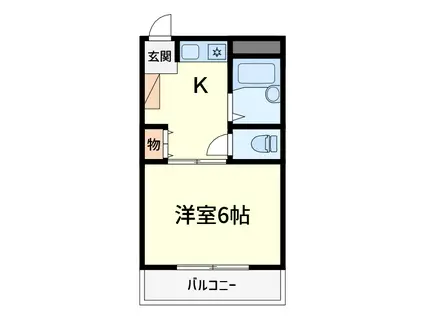 ARI高槻市役所南(1K/3階)の間取り写真