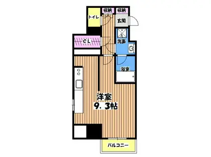 HF八王子レジデンス(1K/6階)の間取り写真