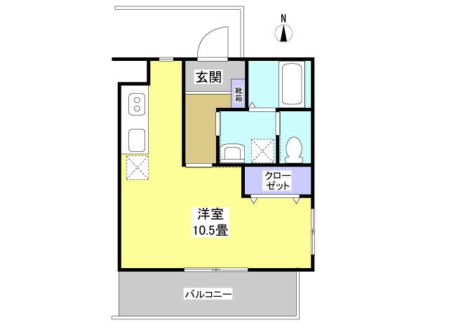 ハイツリベラ(ワンルーム/1階)の間取り写真