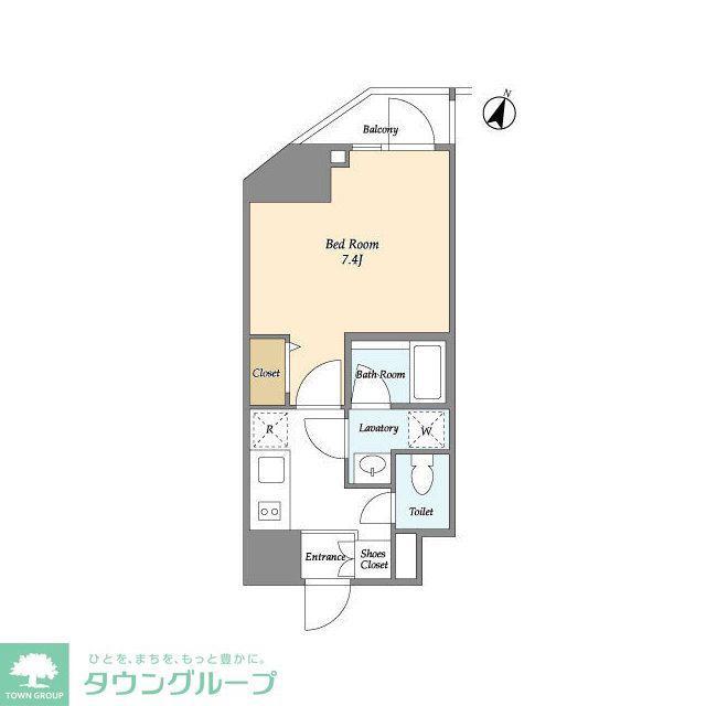 ディームス東新宿(1K/9階)の間取り写真