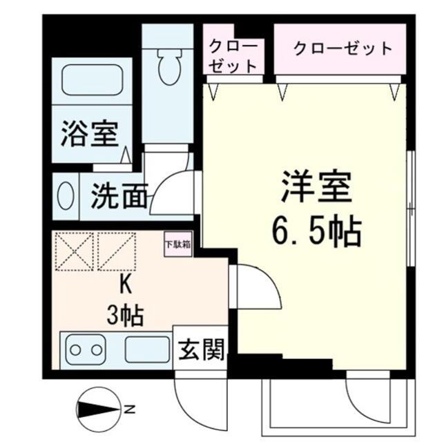 日本文化倶楽部ミュージアム(1K/3階)の間取り写真