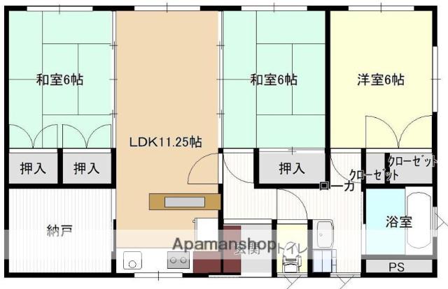 プレシャスライフ(3SLDK/1階)の間取り写真