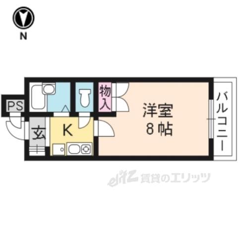 メゾン・ラピタ(1K/2階)の間取り写真