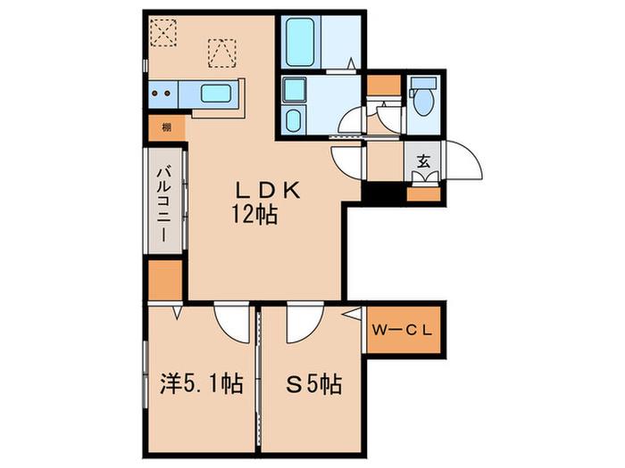 L-CUBE 目白(1SLDK/1階)の間取り写真